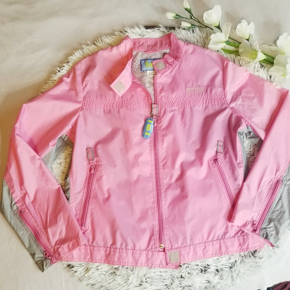 l.e.i. life energy intelligence pink jacket